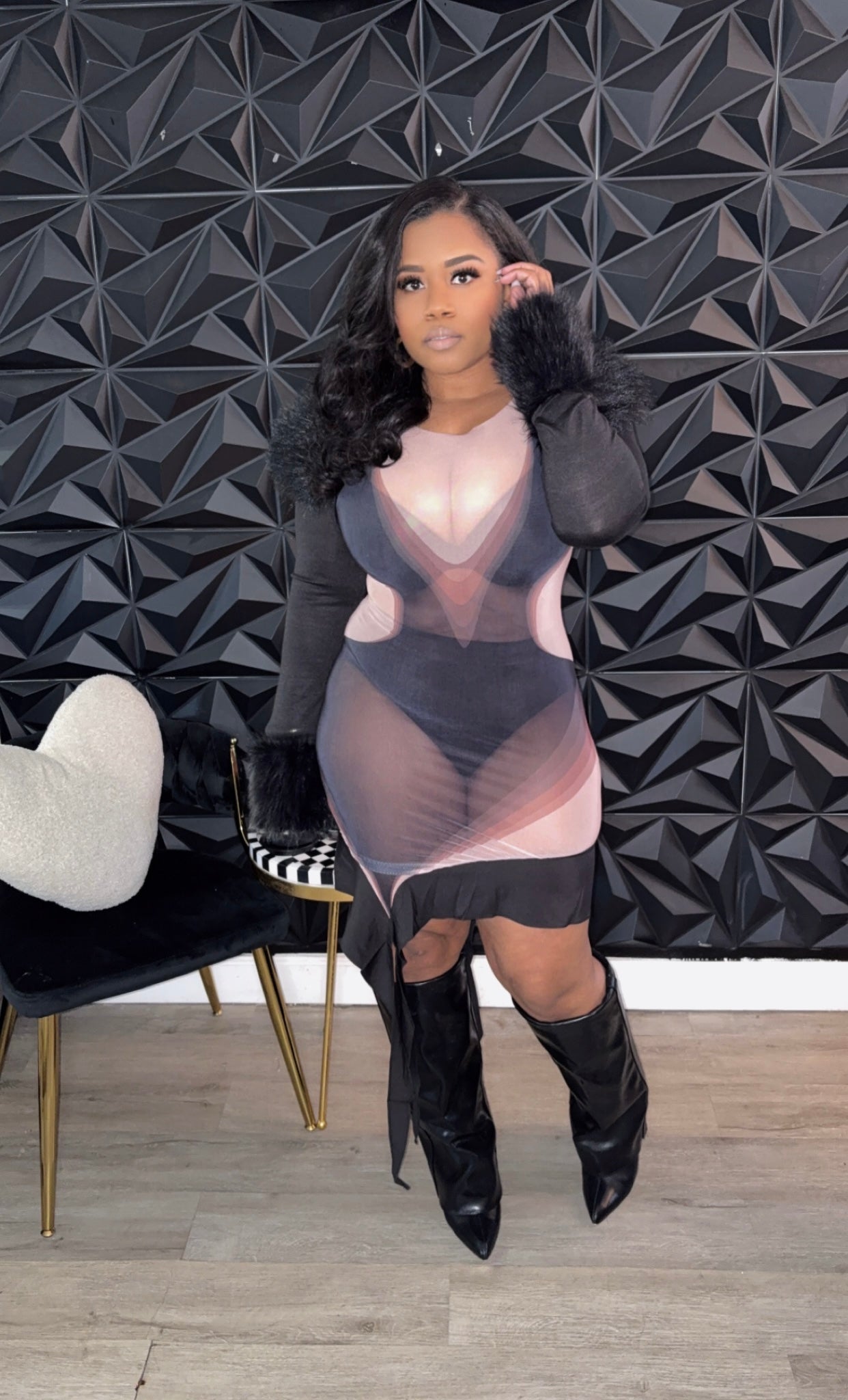 Lover gal mesh dress